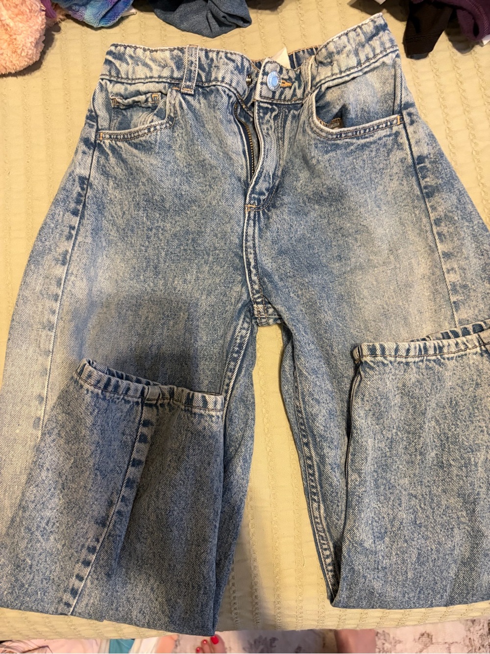 H&M Light Blue Loose Fit Balloon Leg Jeans